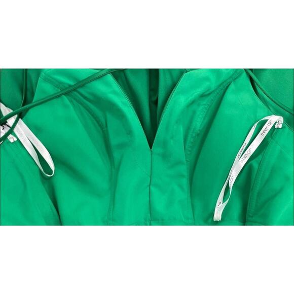 NWT JOVANI Sz.0 Satin Emerald Green Fit & Flare Cocktail Party Formal Dress - Picture 8 of 12